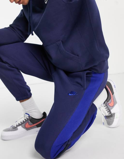 nike air navy joggers