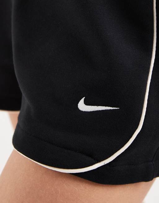 Nike – Czarne polarowe szorty o długości 3 cali ze średnim stanem, 3 z 5
