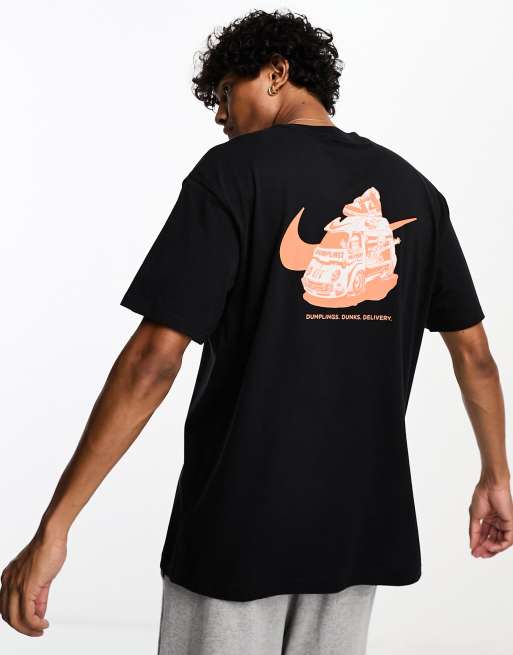 Nike – Czarny T-shirt z nadrukiem samochodu dostawczego na plecach, 4 z 4