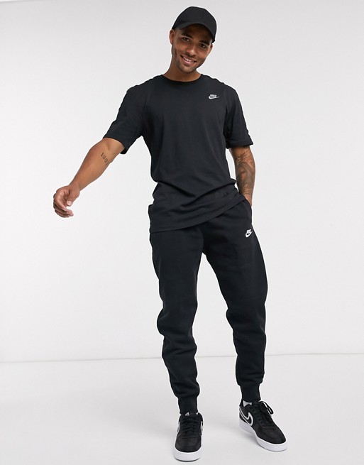 Nike – Czarny T-shirt z taśmą z logo WRFC