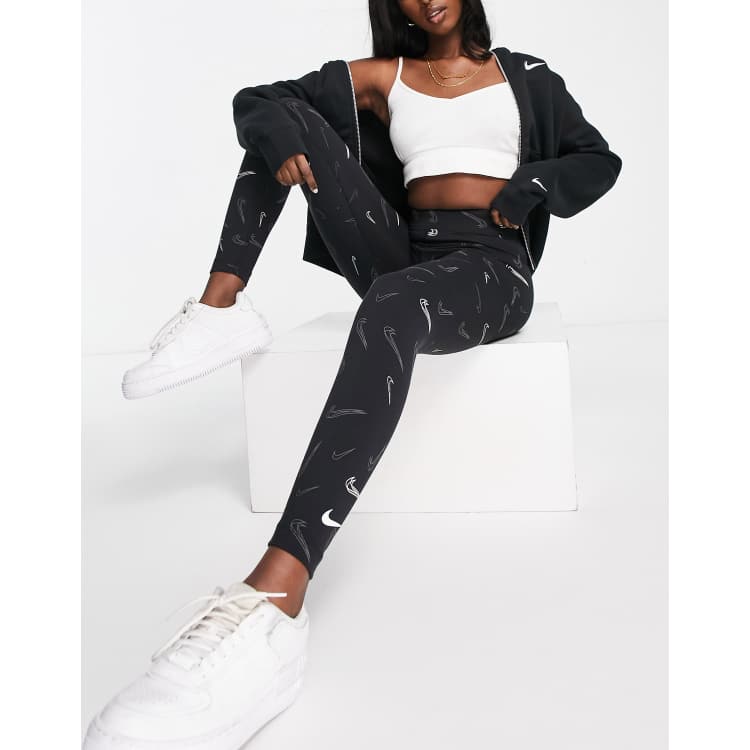 Nike all over swoosh leggings on sale