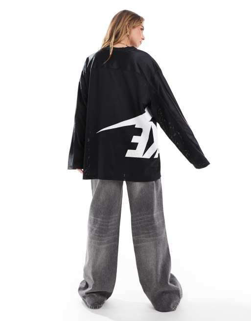 Nike Dance logo long sleeve jersey in black | ASOS