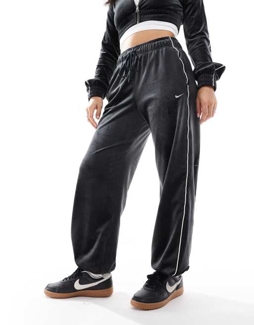 Nike Dance velvet joggers in black