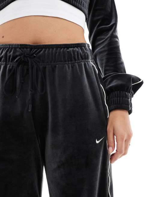 Nike Dance velvet joggers in black