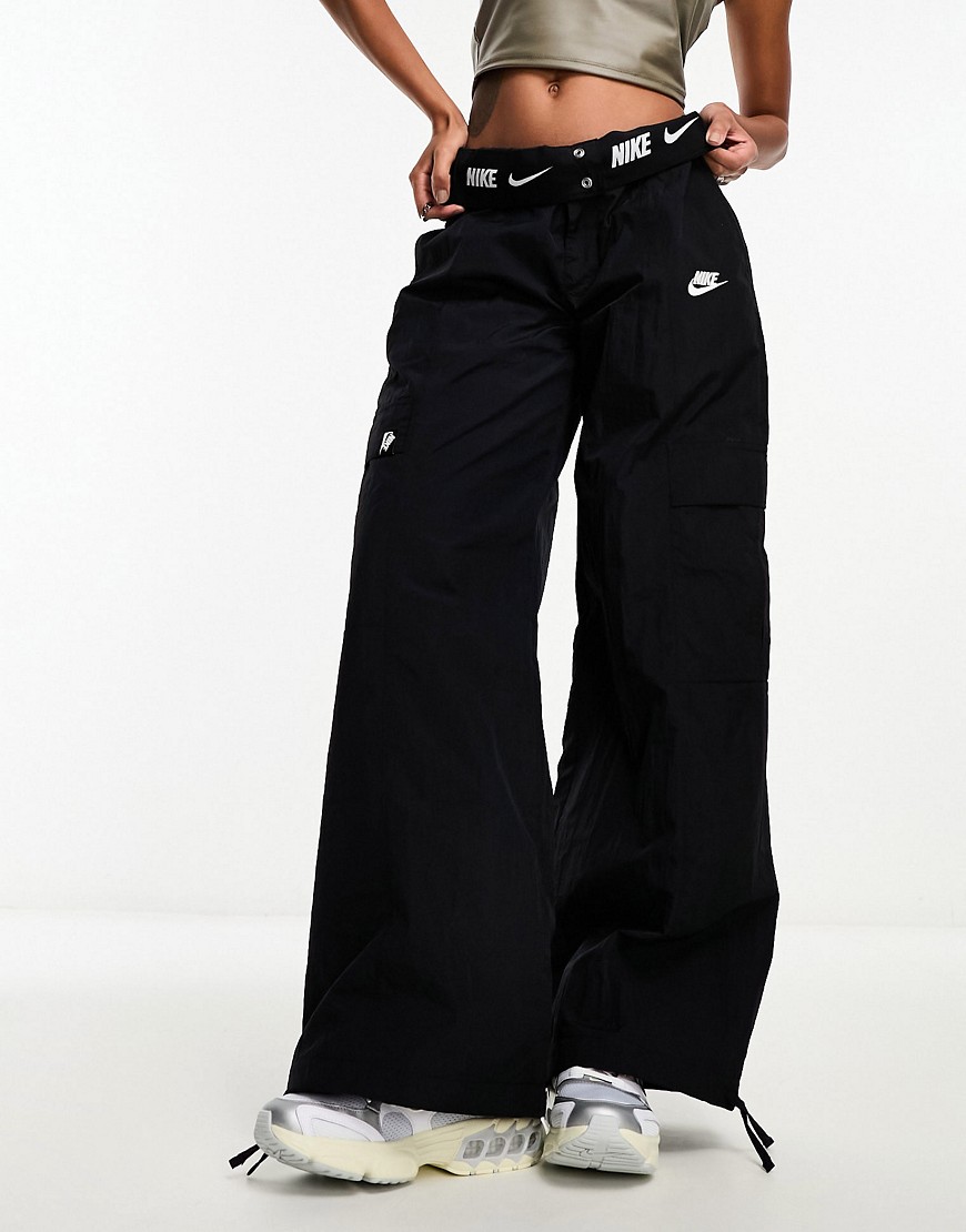 Nike Dance woven cargo pocket trousers in black