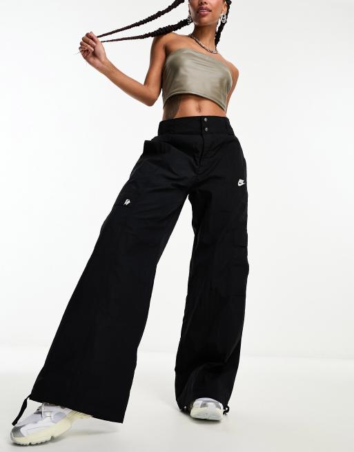 Woven Tech Pocket Wide Leg Dance Pants