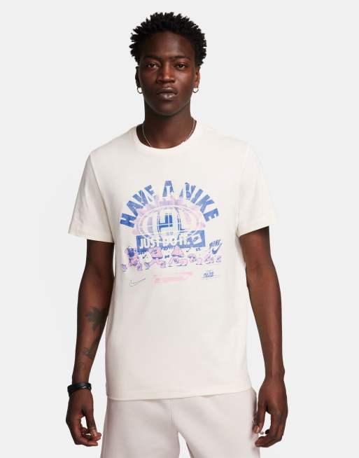 Nike Day Hike graphic T shirt in cream