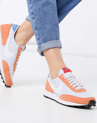 nike orange bleu