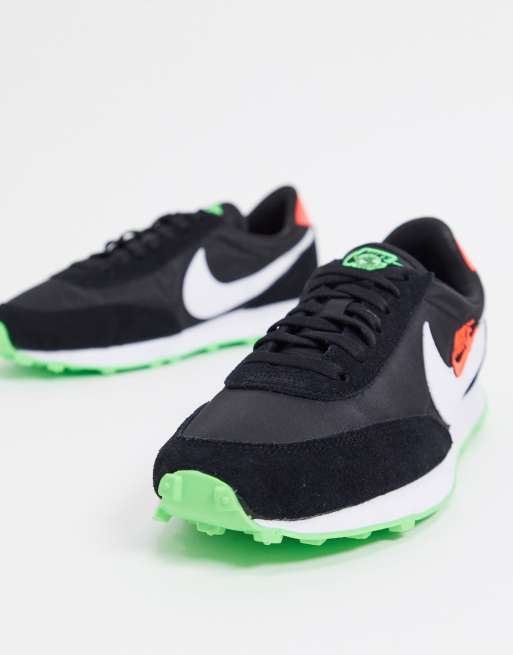 nike daybreak black green