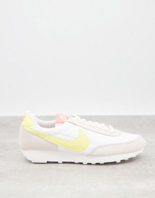 nike white and yellow trainers