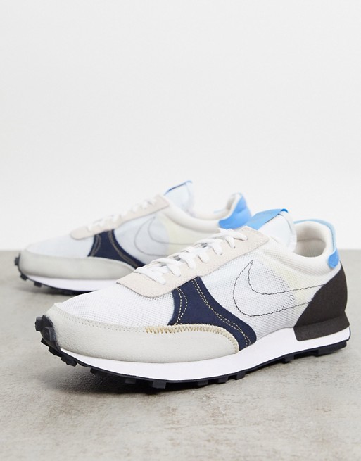 Nike Daybreak Type trainers in white black and grey