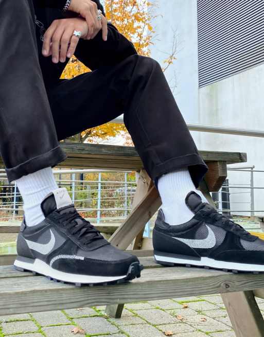 Nike Dbreak-Type mesh trainers in black and white | ASOS