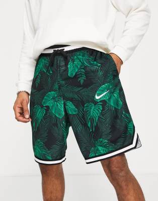 Nike Digital Tropical Pack all over print mesh basketball shorts in green