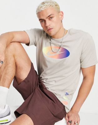 Nike DNA chest print t-shirt in stone