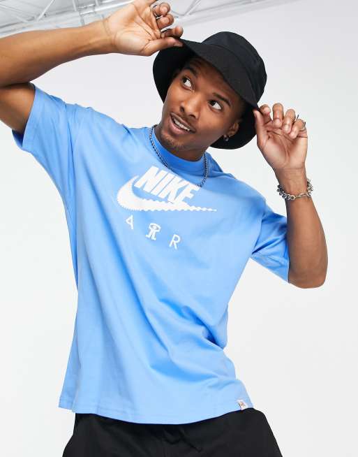 Nike air blue discount shirt