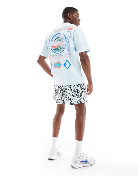 Nike Dolphin backprint T-shirt in light blue - view 1
