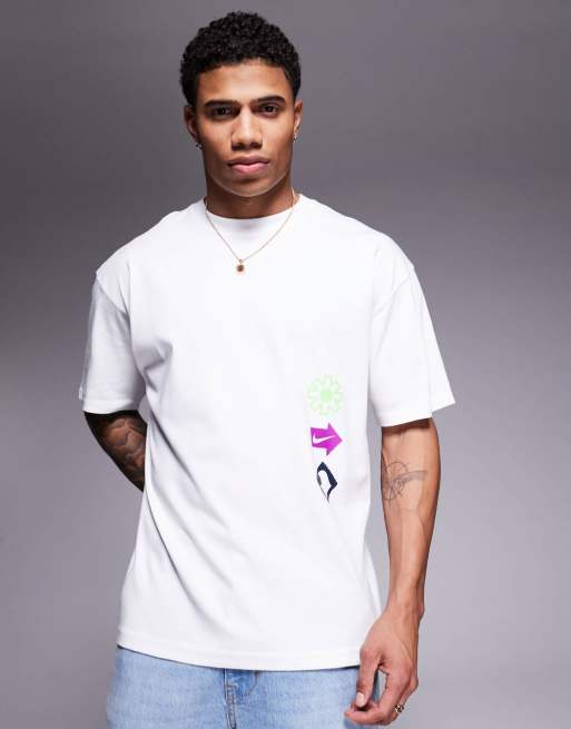 Nike Dolphin backprint T-shirt in white | ASOS