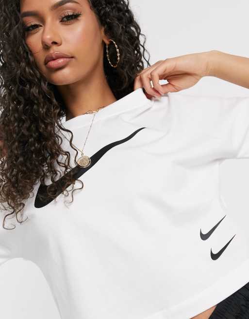 Double nike hot sale swoosh shirt