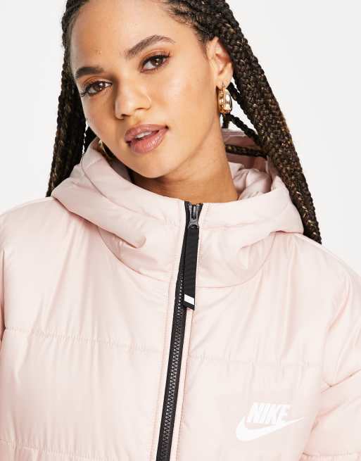 Nike Doudoune classique capuche Rose Oxford