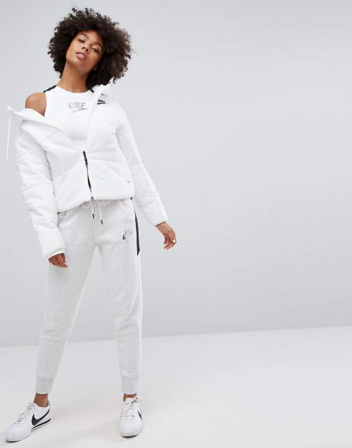 Nike - Doudoune courte à ceinture griffée