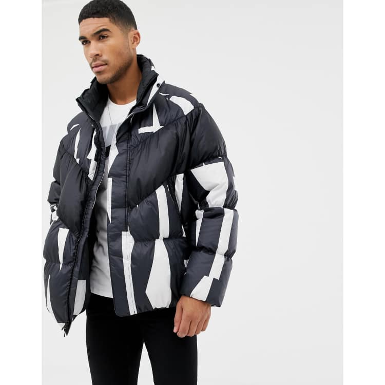 Nike printed down store fill hooded jacket