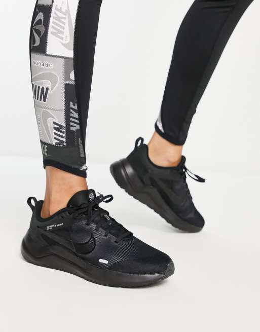 Nike Downshifter 12 sneakers in black BLACK ASOS