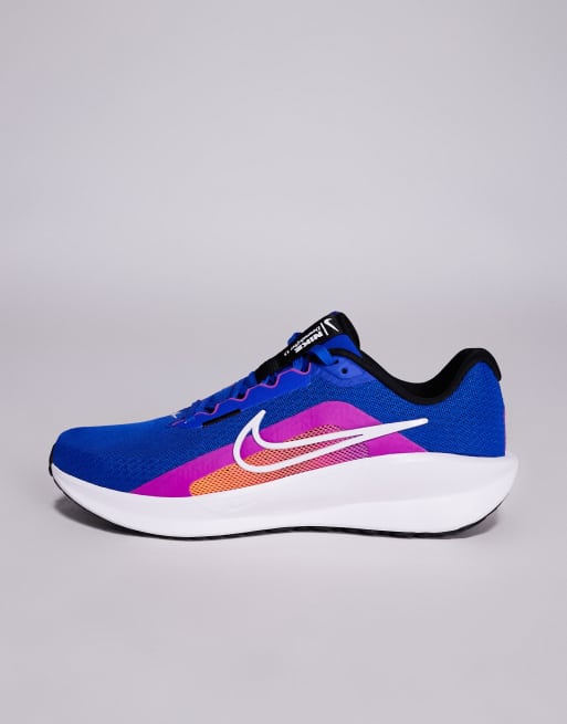 Nike Downshifter 13 running sneakers in blue and white | ASOS display picture 1