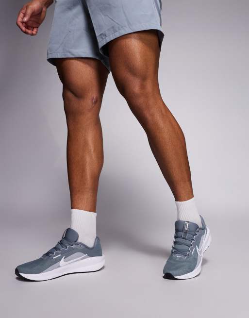 Nike Downshifter 13 running sneakers in gray and white, 3 of 5