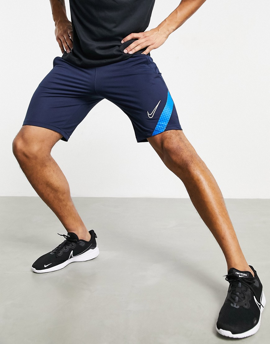 Nike Dri-Fit Academy football shorts in navy