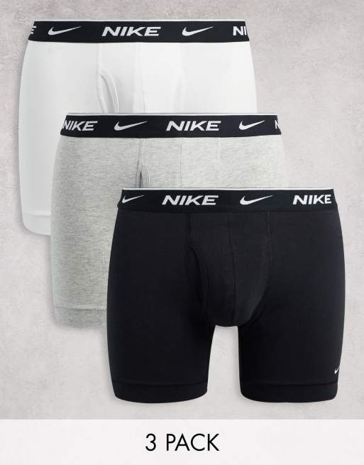 Nike DriFIT Essential Cotton Stretch 3 pack boxer briefs with fly in