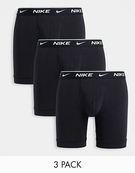 Nike Dri-FIT Essential Cotton Stretch 3 pack longer length boxer in ...