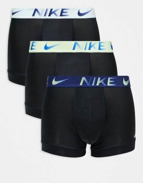 Nike - Dri-Fit Essential - Lot de 3 boxers en microfibre à taille contrastante - Noir - view 1