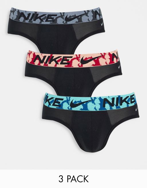 Nike DriFit Essential Lot de 3 boxers en microfibre avec taille