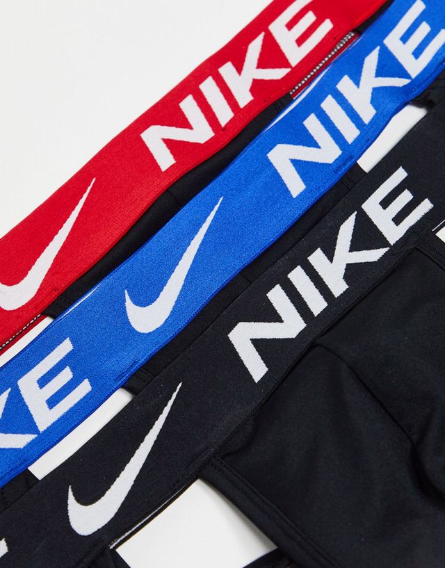 Nike Dri-FIT Essential Cotton Stretch 3 pack briefs in black