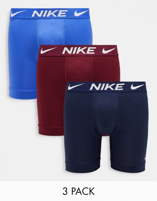 Nike Underwear ESSENTIAL MICRO BRIEF 3 PACK - Pants - industrial blue/med  soft pink/antracite/blue 