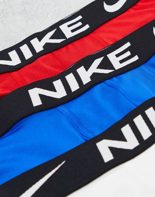 Essential Micro Boxer Brief - 3 Pack Red/White/Blue XL by Nike