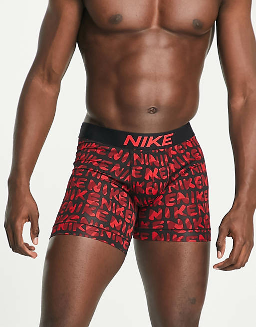 Nike Dri-FIT Essential Micro LE boxer briefs in red/black | ASOS
