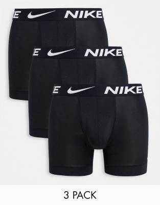 Nike Dri-Fit Essential Microfibre boxer briefs 3 pack in black