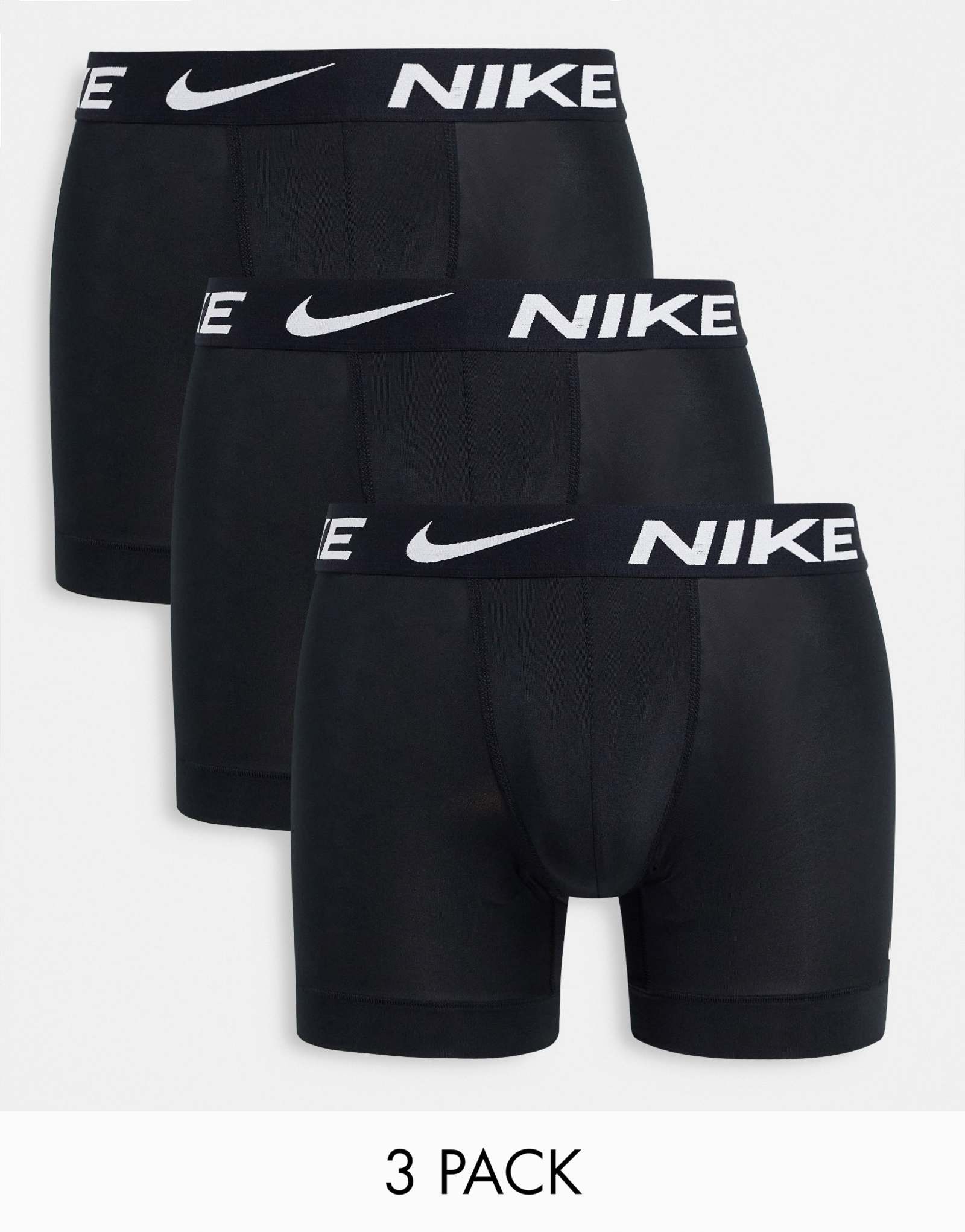 Боксерские трусы Nike Dri-FIT Essential из микрофибры, 3 штуки, черного цвета