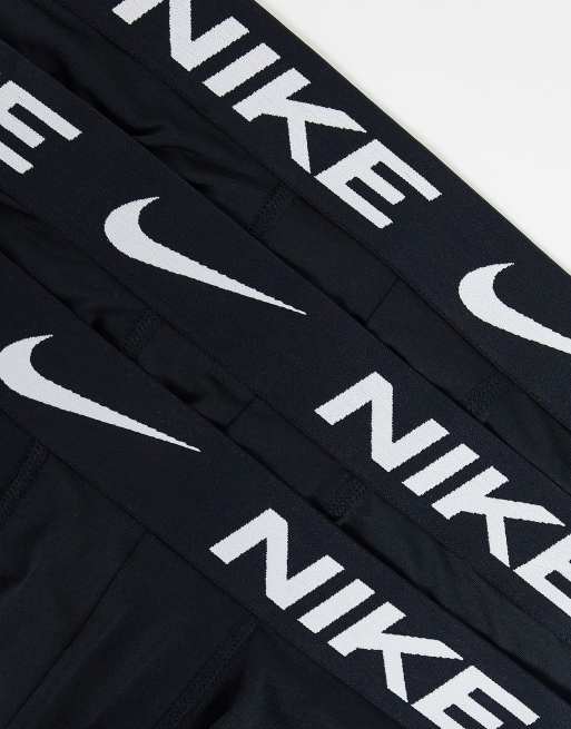 Nike Dri-FIT Essential Microfibre boxer briefs 3 pack in black, 2 of 4