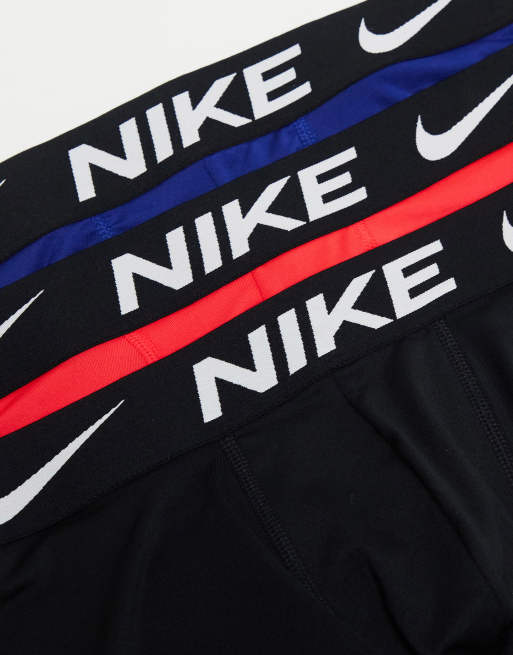 Nike - Dri-FIT - Essential - Pakke med 3 par boksershorts i mikrofiber i marineblå/pink/sort, 2 af 4