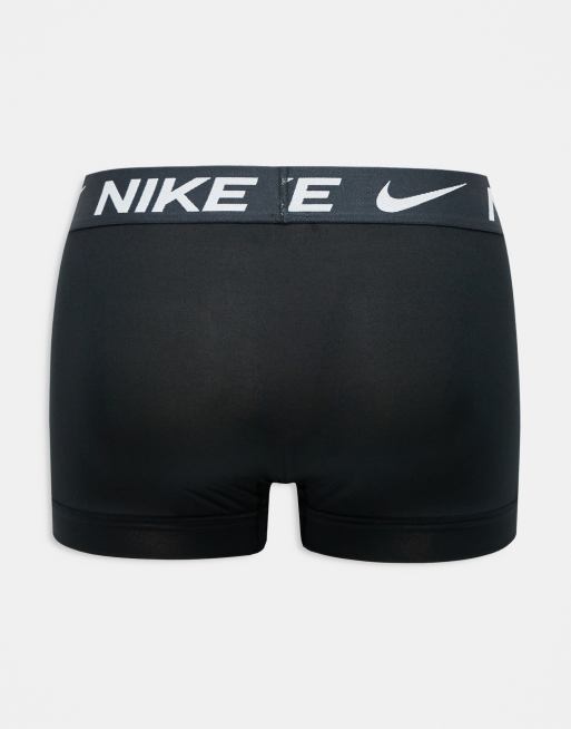 Nike - Dri-FIT - Essential - Set van 3 boxershorts van microvezel in zwart met contrasterende tailleband, 2 van 4