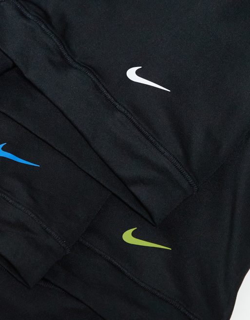 Nike - Dri-FIT - Essential - Set van 3 boxershorts van microvezel in zwart met contrasterende tailleband, 4 van 4