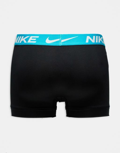 Nike - Dri-FIT - Essential - Set van 3 boxershorts van microvezel in zwart met contrasterende tailleband, 2 van 4