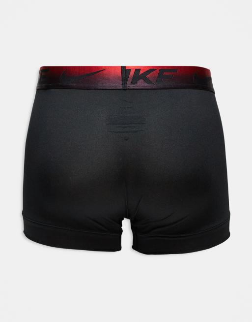 Nike - Dri-FIT Essentials - Pakke med 3 par sorte boksershorts med linning med ombré-design i mikrofiber, 3 af 3
