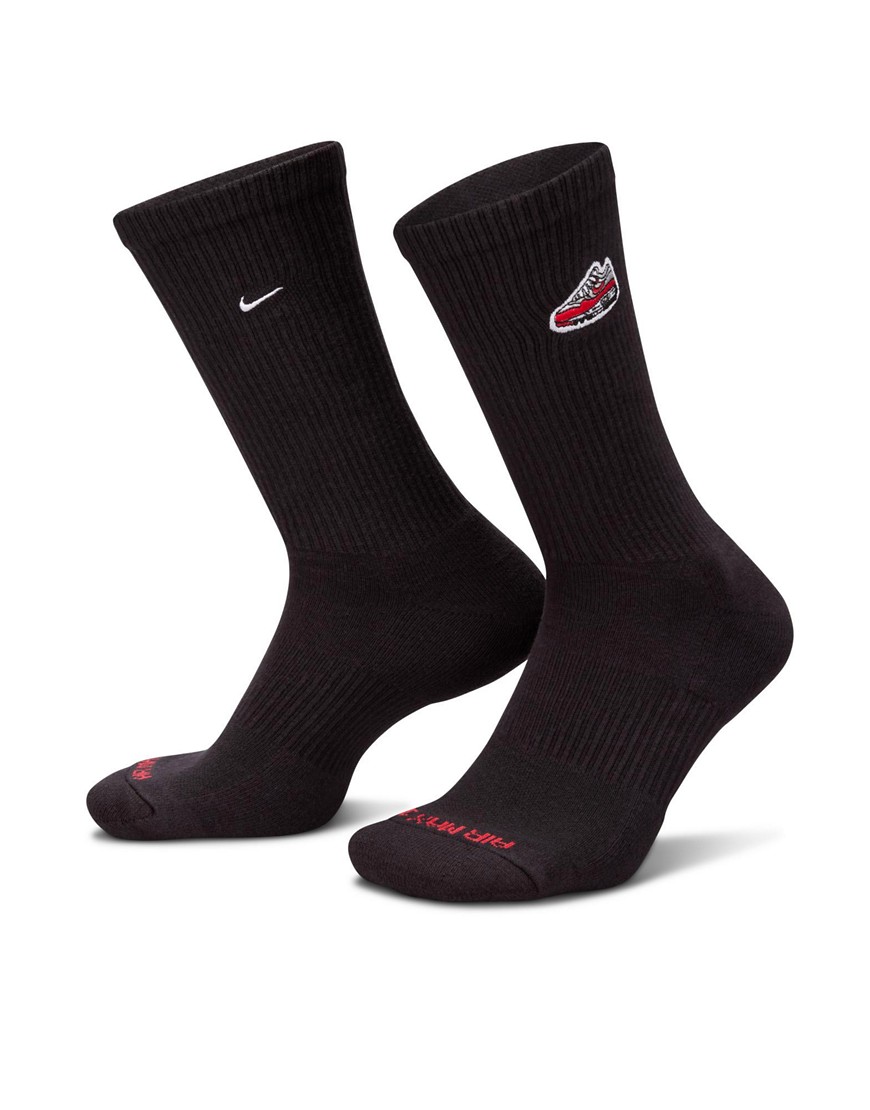Nike Dri-fit Everday Plus Socks In Black