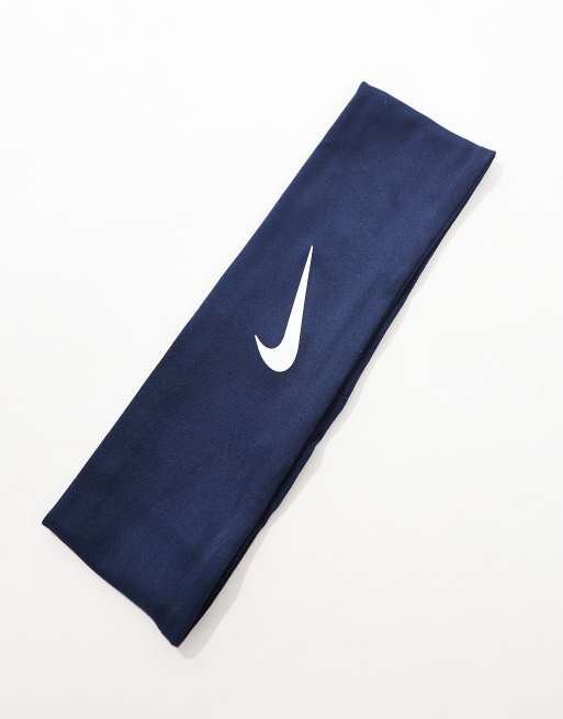 Nike Dri-Fit Fury Classic headband in navy, 3 of 3