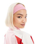 [Nike] Nike Dri-Fit Fury Classic headband in pink One Size WHITE