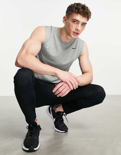 Middellandse Zee Compatibel met combinatie Nike Dri-FIT Legend 2.0 training tank top in gray heather | ASOS