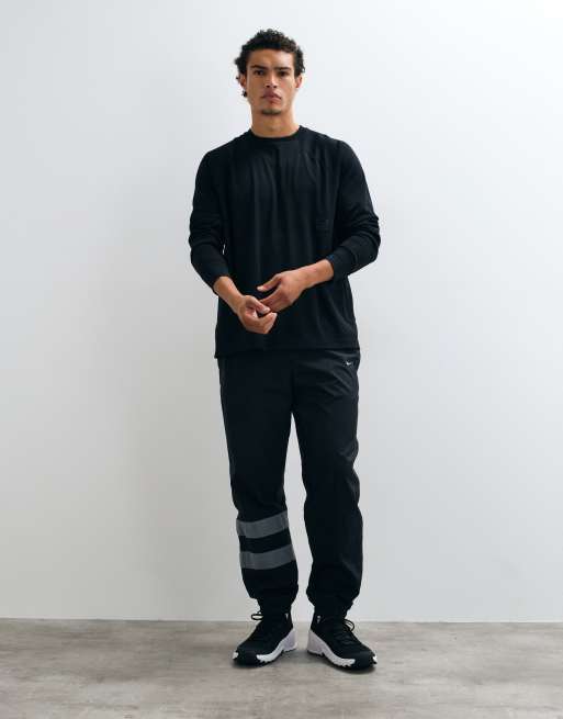 Nike Dri-Fit long sleeved T-Shirt in black mesh, 3 of 5